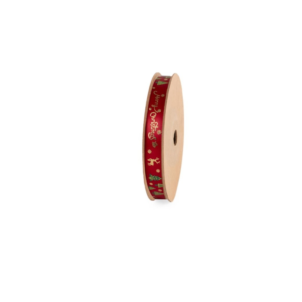 NASTRO FESTIVE MM.15X25MT. ROSSO